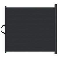 Black retractable dog gate