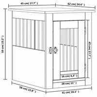 Dog Crate Furniture - Engineered Wood Side Table