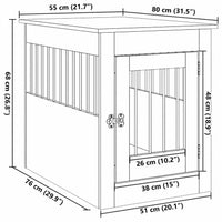 Dog Crate Furniture - Engineered Wood Side Table