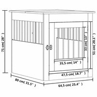 Dog Crate Furniture - Engineered Wood Side Table