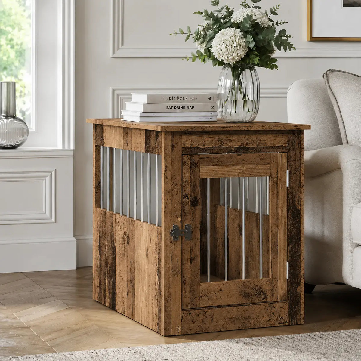 Dog Crate Furniture - Engineered Wood Side Table