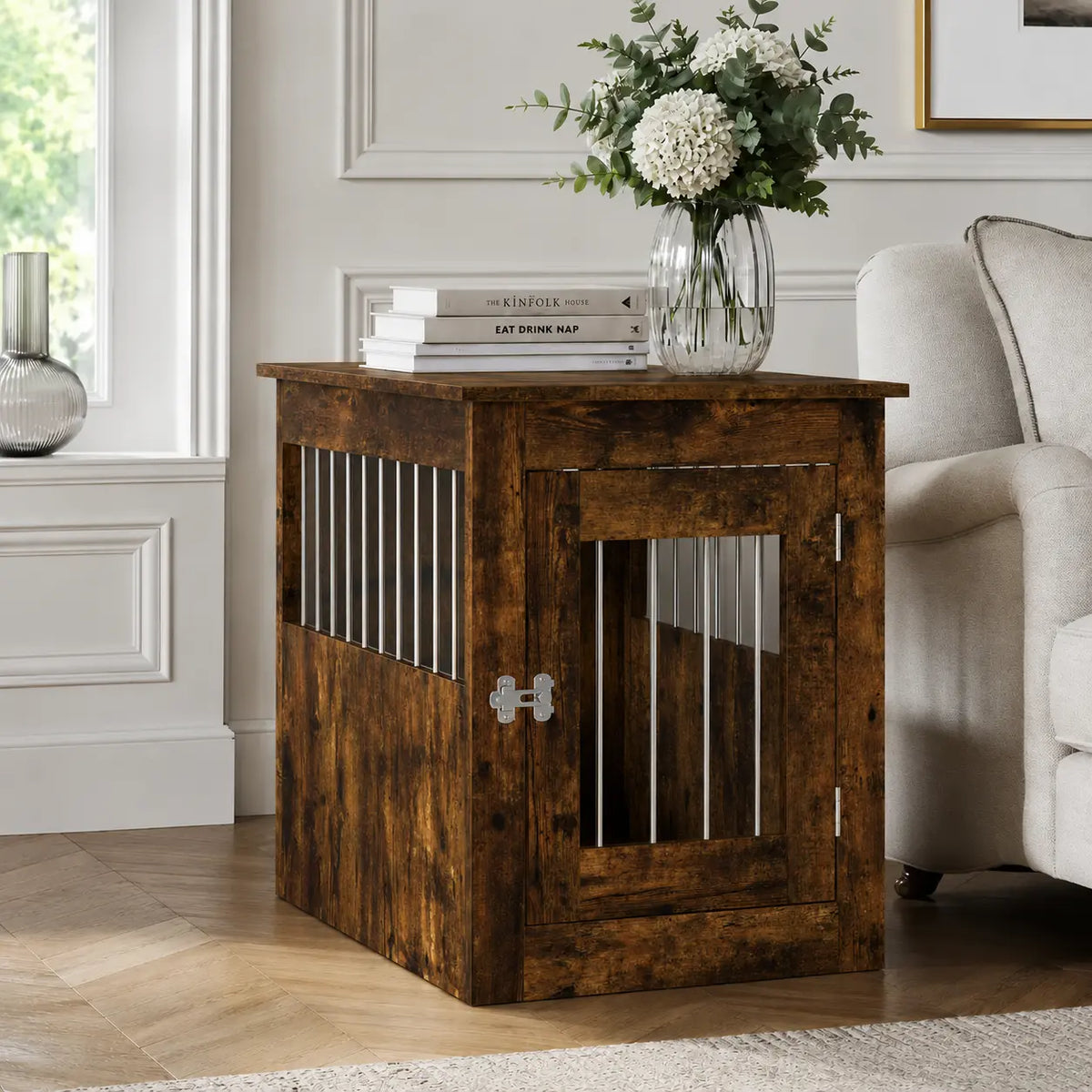 Dog Crate Furniture - Engineered Wood Side Table