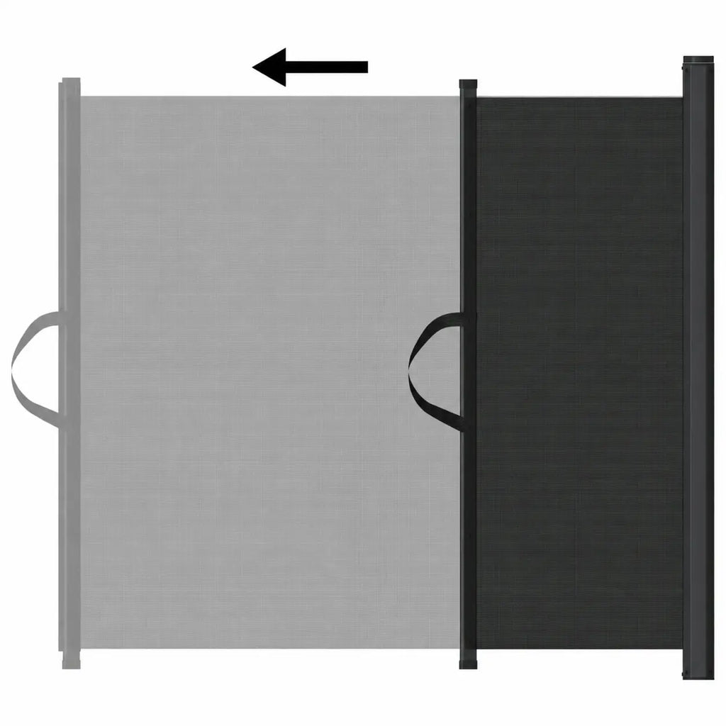 Retractable Dog Gate - 125 cm Wide, Powder-Coated Iron
