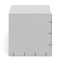 Dog Kennel with Roof & Sidewalls - Silver